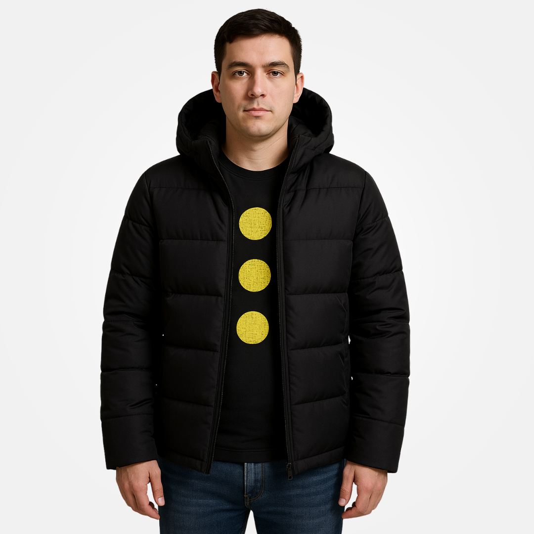 Veste de survêtement matelassée pour homme