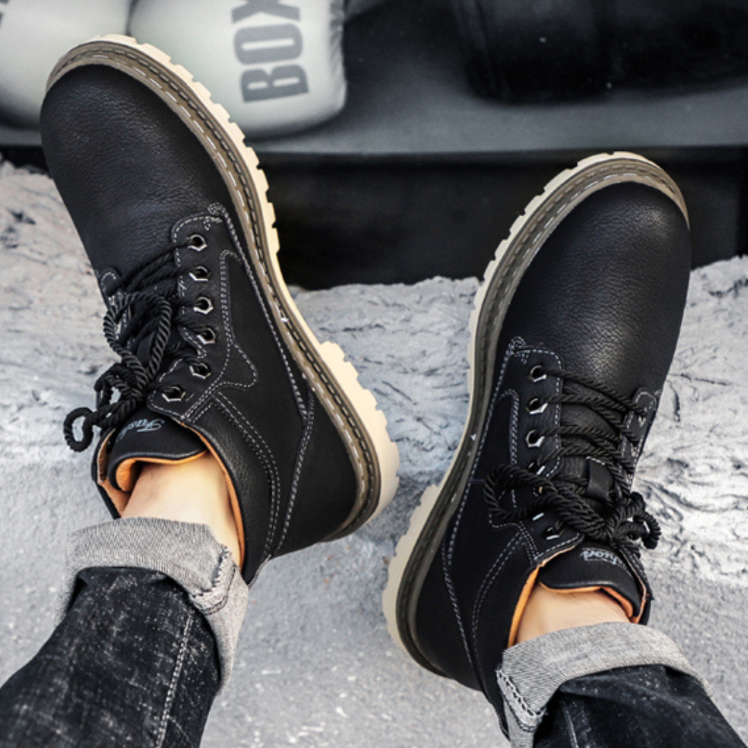 Bottes décontractées en cuir pour hommes