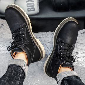 Bottes décontractées en cuir pour hommes