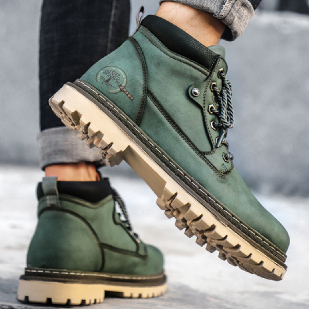 Bottes décontractées en cuir pour hommes