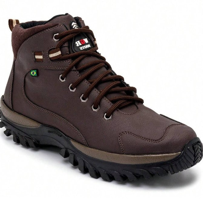 Bottes de combat en cuir Adventure pour hommes