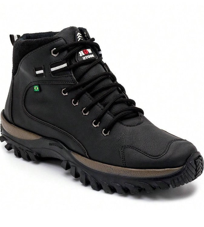 Bottes de combat en cuir Adventure pour hommes