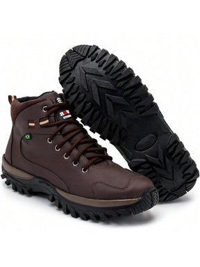 Bottes de combat en cuir Adventure pour hommes