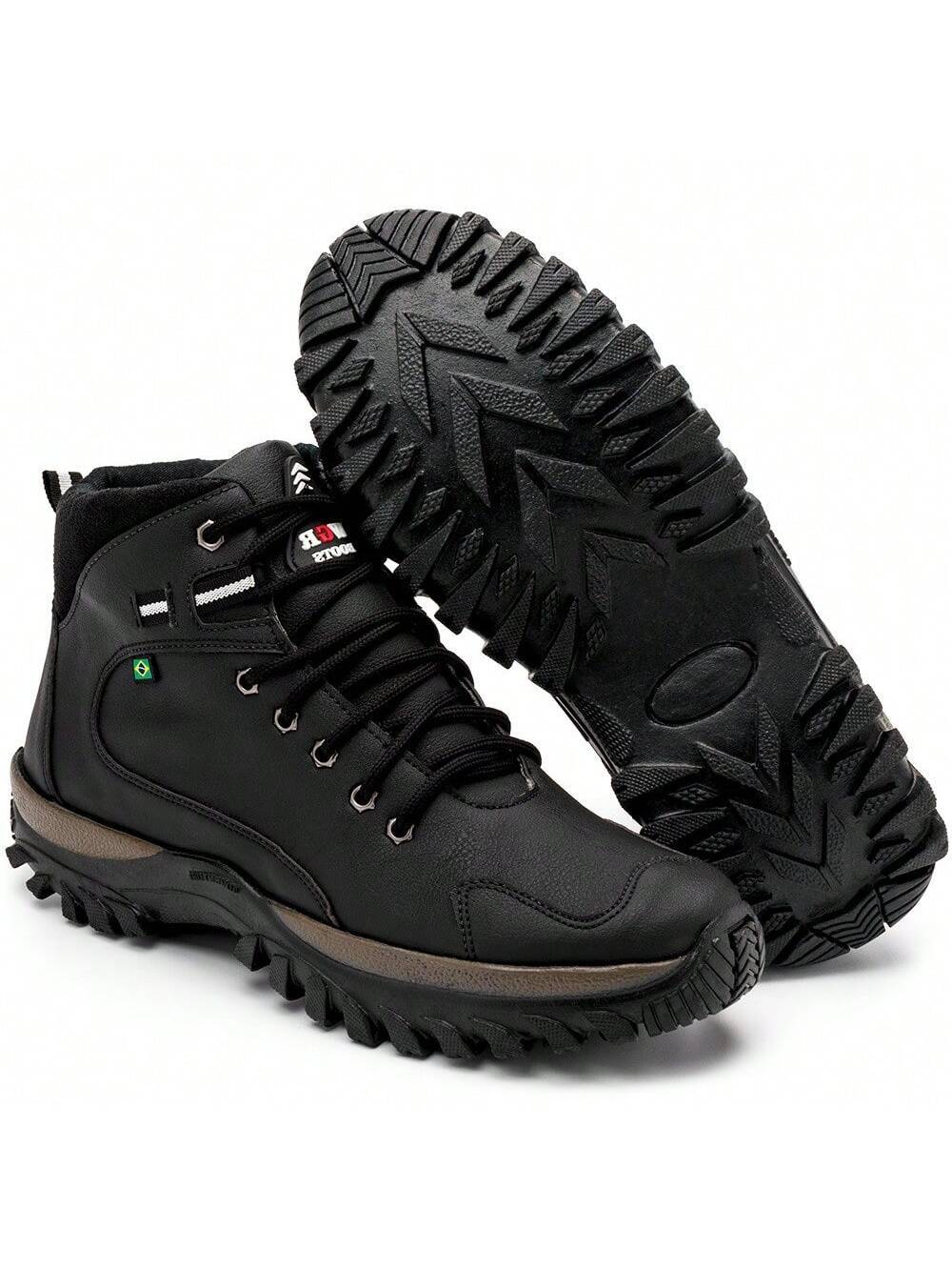 Bottes de combat en cuir Adventure pour hommes