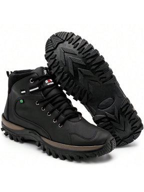 Bottes de combat en cuir Adventure pour hommes