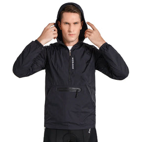 Veste coupe-vent à capuche pour homme pour le cyclisme
