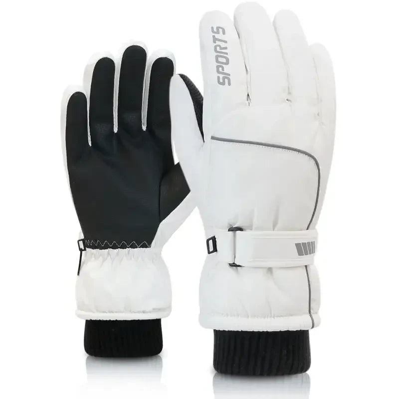 Gants de ski chauds et imperméables pour écran tactile