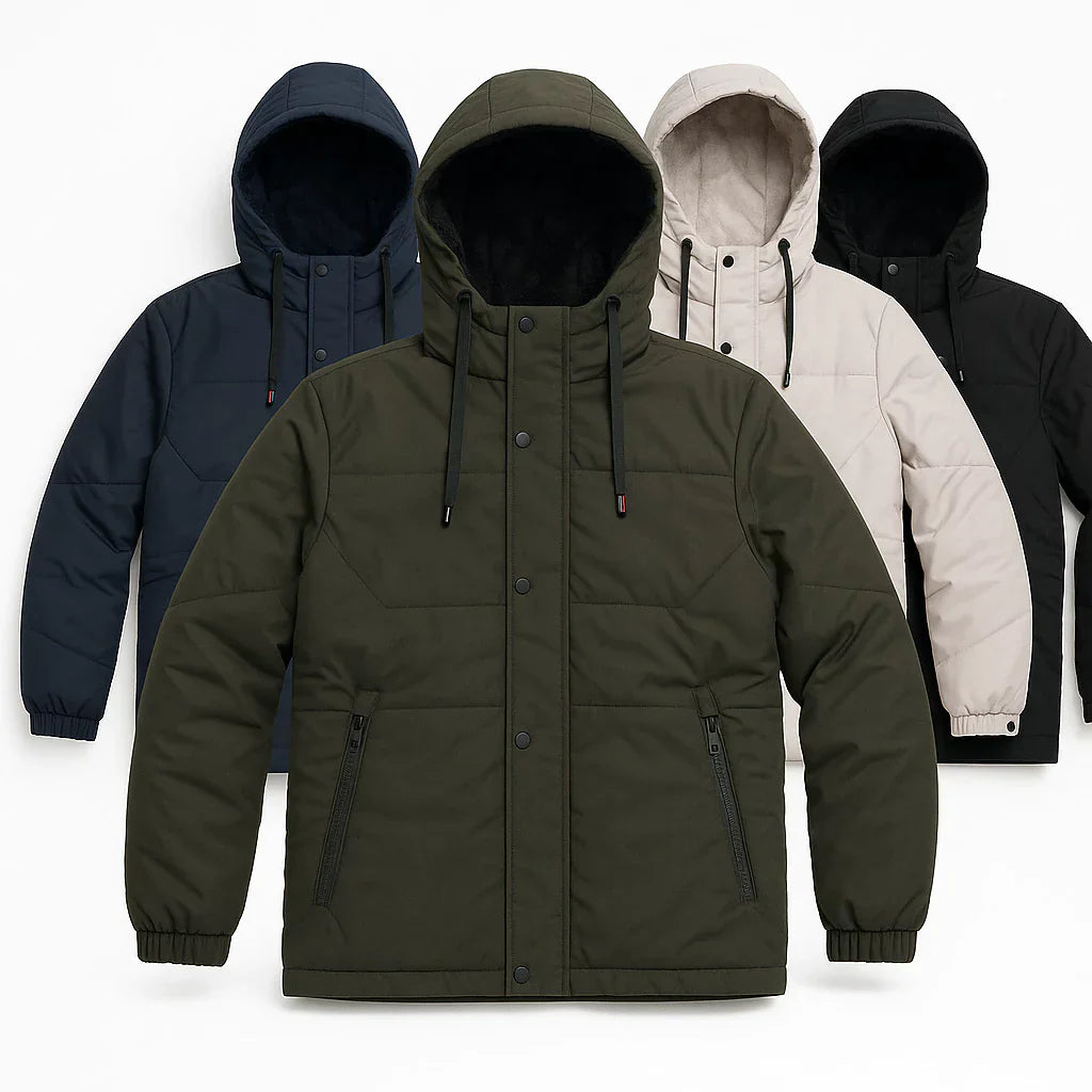 Veste imperméable doublée en peluche