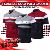 PROMOÇÃO BLACK FRIDAY KIT 5 CAMISAS GOLO POLO LACOSTE