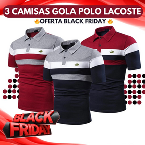 PROMOÇÃO BLACK FRIDAY KIT 5 CAMISAS GOLO POLO LACOSTE
